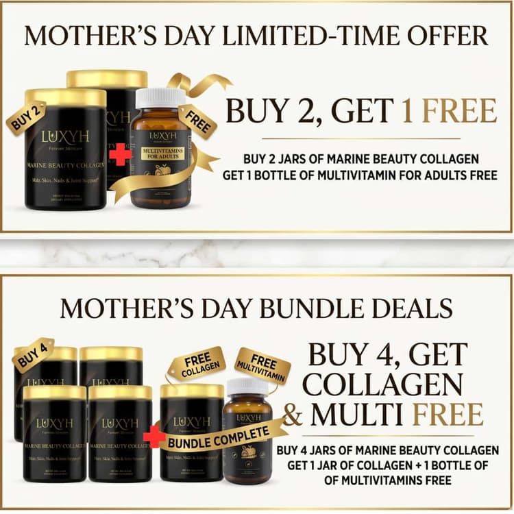 Luxyh Marine Beauty Collagen – Anti-Aging Skin, Hair & Joint Support